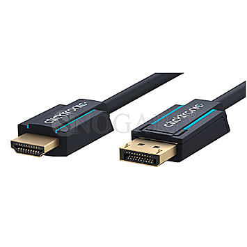 Clicktronic 44927 Casual 4K Displayport 1.2 auf HDMI 2.0 Adapter 10m aktiv