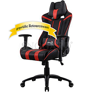 AeroCool AC120 AIR Gaming Chair schwarz/rot