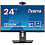 60.5cm(23.8")Iiyama ProLite XUB2490HSUC-B IPS Full-HD WebCam Lautsprecher