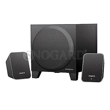 2.1 System mit Subwoofer, 29 Watt, 40Hz - 20kHz, schwarz