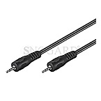 Goobay 50019 AVK 119-150 Audiokabel 2x 3.5mm Stereo Stecker 1.5m schwarz