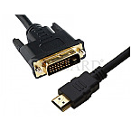 Brackton 3D Basic DVI-D Stecker -> HDMI Stecker 2m schwarz