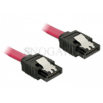 DeLOCK 82679 SATA 6Gb/s Kabel 2x SATA 7pin Stecker 1m gerade rot