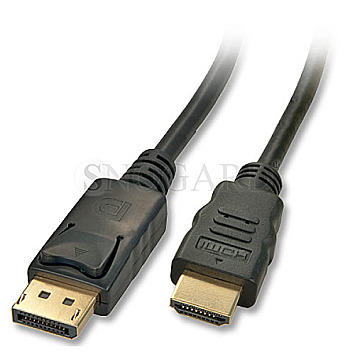 Lindy 41481 DisplayPort Stecker / HDMI Stecker 1080p 2m schwarz