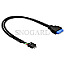 DeLOCK 83792 Pinheader USB 3.0 19pin -> USB 2.0 8pin 60cm schwarz