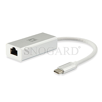 LevelOne USB-0402 Netzwerkadapter USB-C / RJ45 Gigabit 9K Wake-on-Lan