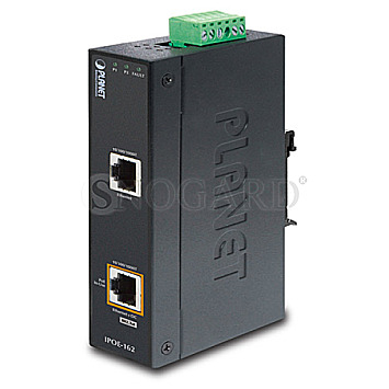 Planet IPOE-162 Industrial Railmount Gigabit PoE-Injektor RJ45 30W PoE+