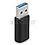 Lindy 41904 Adapter USB 3.2 Typ A an Typ-C schwarz