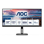 86.4cm (34") AOC V5 U34V5C/BK VA 21:9 FreeSync 100Hz USB-C PD Blaulichtfilter