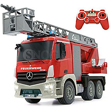 Jamara 404960 Feuerwehr Drehleiter Mercedes Antos 1:20 rot