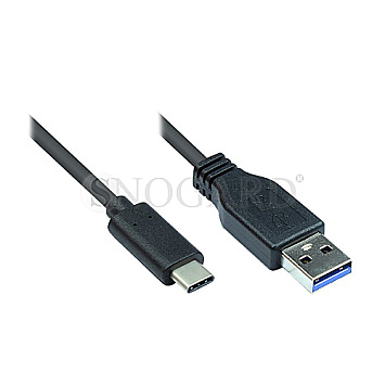 Good Connections NGCT-1734 USB-C 3.1 Stecker / USB 3.0-A Stecker 50cm schwarz