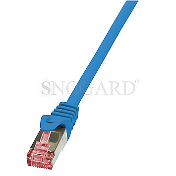 LogiLink CQ2026S PrimeLine Patchkabel S/FTP CAT6 50cm blau