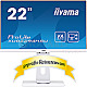 54.6cm (21.5") Iiyama ProLite XUB2294HSU-W1 VA Full-HD Pivot white