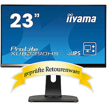 58.4cm (23") Iiyama ProLite XUB2390HS-B1 IPS Full-HD Pivot