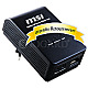 MSI PLC-200AV01-015R ePower 200AV mini RJ45 Adapter Black Series