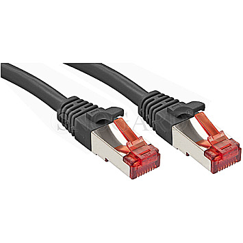 Lindy 47777 CAT6 S/FTP PIMF 2x RJ45 Patchkabel 1m schwarz