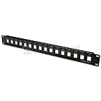 Digitus DN-91400 19" Patchpanel 16 Port Keystone Buchsen schwarz