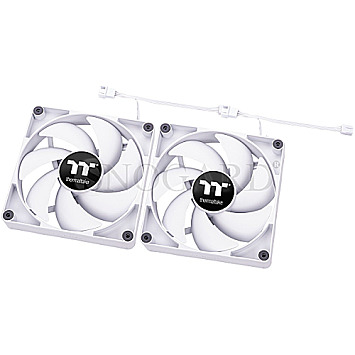 Thermaltake CL-F152-PL14WT-A CT140 140mm Case Fan White 2er Pack