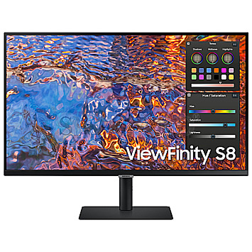 81.3cm(32") Samsung ViewFinity S8 S32B800PXU (2022) IPS HDR600 4K UHD GLAN Pivot