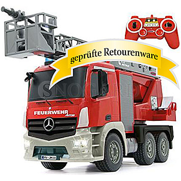 Jamara 404960 Feuerwehr Drehleiter Mercedes Antos 1:20 rot