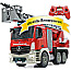 Jamara 404960 Feuerwehr Drehleiter Mercedes Antos 1:20 rot