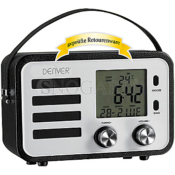 Denver TR-53BLACK Tragbares UKW Radio schwarz