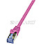 LogiLink CQ3019S PrimeLine Patchkabel S/FTP CAT6a 25cm pink