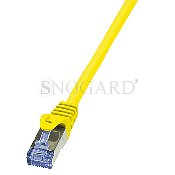 LogiLink CQ3027S PrimeLine Patchkabel S/FTP CAT6a 50cm gelb