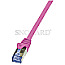 LogiLink CQ3039S PrimeLine Patchkabel S/FTP CAT6a 1m pink