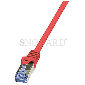 LogiLink CQ3044S PrimeLine Patchkabel S/FTP CAT6a 1.5m rot