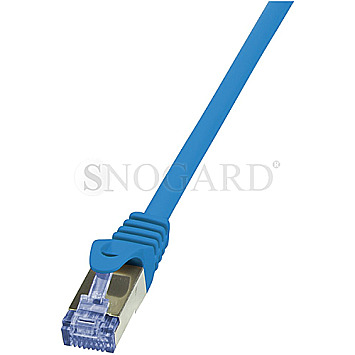 LogiLink CQ3046S PrimeLine Patchkabel S/FTP CAT6a 1.5m blau