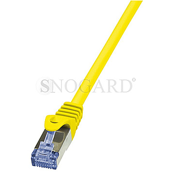 LogiLink CQ3067S PrimeLine Patchkabel S/FTP CAT6a 3m gelb