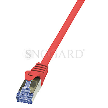 LogiLink CQ3084S PrimeLine Patchkabel S/FTP CAT6a 7.5m rot