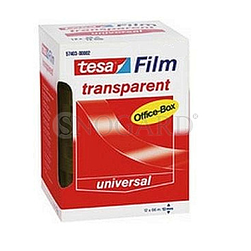 Tesafilm 57406 Office Box 8 Rollen 66m 19mm transparent