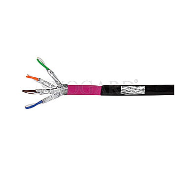 LogiLink CPV0082 100m Installationskabel CAT7 S/FTP LSZH schwarz/pink