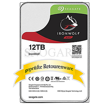 12TB Seagate ST12000VN0008 IronWolf NAS 3.5" SATA 6Gb/s CMR