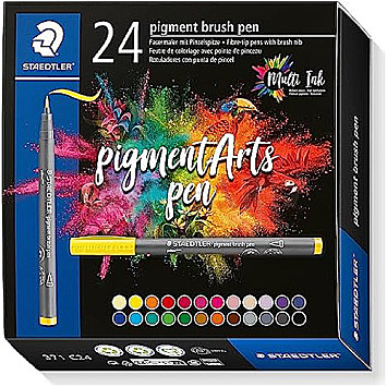 Staedtler 371 C24 MultiInk Pigment Arts Brush Pen 24er Set