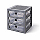 Room Copenhagen 40950003 LEGO 3-Drawer Storage Rack grau/halbtransparent