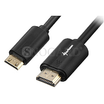 Sharkoon HDMI / Mini HDMI 4K 2m schwarz