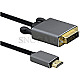 Helos 288689 Premium 4K HDMI Stecker auf DVI Stecker 1m schwarz