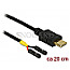 DeLOCK 85395 USB Typ-C 2.0 Stecker -> 2x Pfosten 20cm schwarz