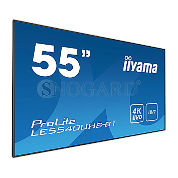 138.7cm (54.6") Iiyama LE5540UHS-B1 VA 4K UHD Android LAN seriell Fernbedienung