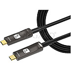 Techly ICOC-U3C-HY-030 USB-C Kabel AOC Fiber 2x USB-C-Stecker 30m schwarz