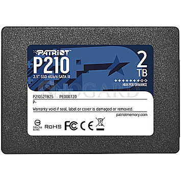 2TB Patriot P210S2TB25 P210 2.5" SATA 6Gb/s SSD AHCI