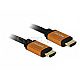 DeLOCK 85727 Ultra High Speed HDMI 8K Kabel 1m schwarz/gold
