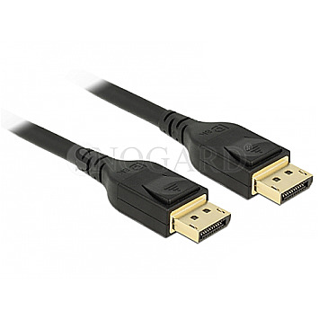 DeLOCK 85658 DisplayPort 1.4 Kabel 2x DisplayPort 1.4 Stecker 1m schwarz 8K 60Hz