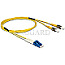 DeLOCK 84611 LWL Patchkabel LC -> ST Singlemode Duplex OS2 1m gelb