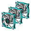 Iceberg Thermal IceGALE Xtra 120mm Case Fan Teal PWM 3er Pack