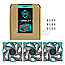 Iceberg Thermal IceGALE Xtra 120mm Case Fan Teal PWM 3er Pack