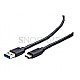Gembird CCP-USB3-AMCM-1M USB 3.0 auf Typ-C Kabel (AM/CM) 1m schwarz